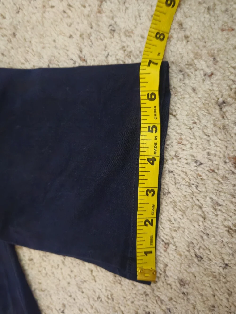 The Childrens Place Chino Pants Kids 16 Navy Blue Cotton Stretch Straight Leg